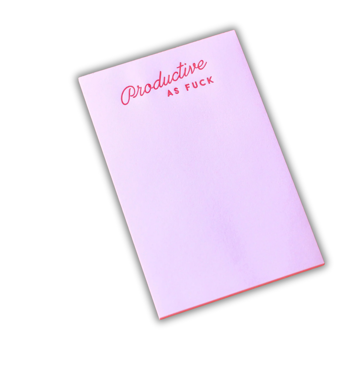 Productive As Fuck - Flat-Printed Notepad
