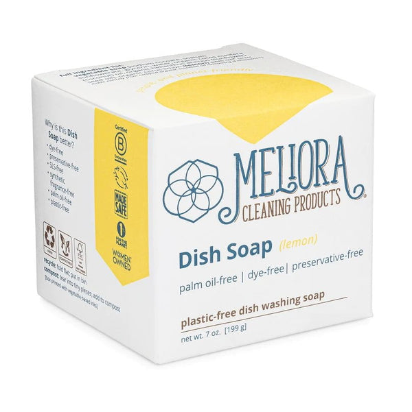 Meliora Cleaning Plastic-Free Dish Soap- Lemon
